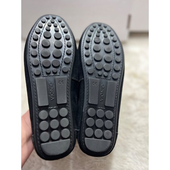 Womens Vionic Snake Print Black Suede Loafers Size 7.5 - Picture 4 of 5